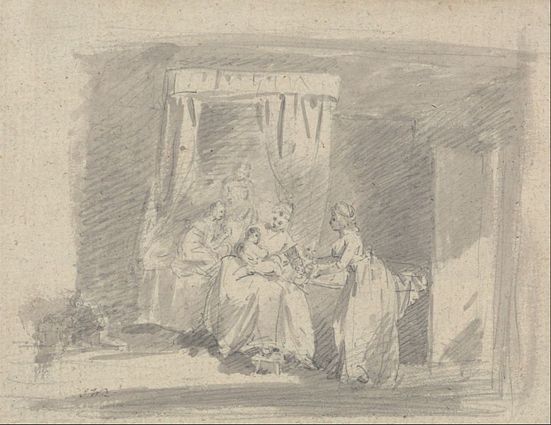 [bribe - image 11 title: Study for The Mother's bribe, or The Temptation to be Washedtitle QS:P1476,en: